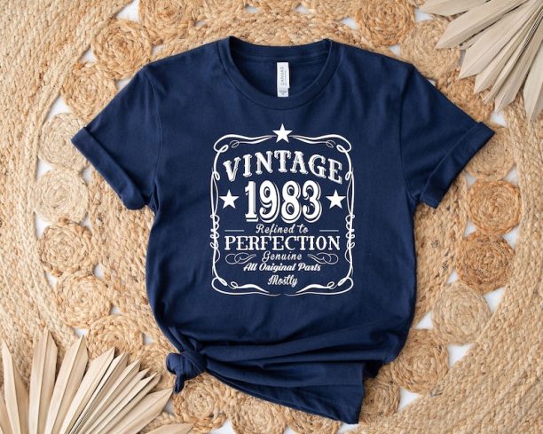 40th Birthday Shirt,Vintage 1983 Shirt, 40th Birthday Gift Women, 40 Years Birthday Shirt, 1983 Birthday Shirt