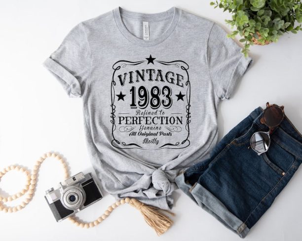 40th Birthday Shirt,Vintage 1983 Shirt, 40th Birthday Gift Women, 40 Years Birthday Shirt, 1983 Birthday Shirt