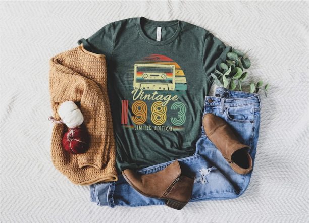 1983 Vintage Shirt, 1983 Birthday Shirt, 40th Birthday Gift Shirt, 1983 Vintage Tee, 1983 Retro Shirt, Vintage Birthday