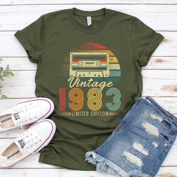 1983 Vintage Shirt, 1983 Birthday Shirt, 40th Birthday Gift Shirt, 1983 Vintage Tee, 1983 Retro Shirt, Vintage Birthday