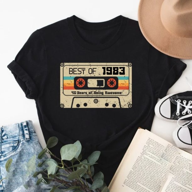 1983 Vintage Shirt, 1983 Birthday Shirt, 40th Birthday Gift