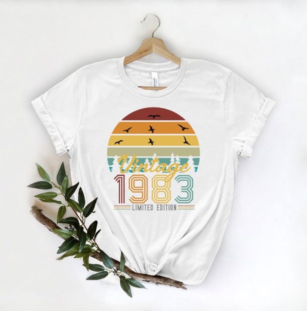 1983 Vintage Birthday Gift T-Shirt, Best Of 1983 T-Shirt