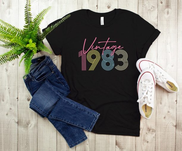 1983 Vintage Shirt, 1983 Birthday Shirt, 40th Birthday Gift