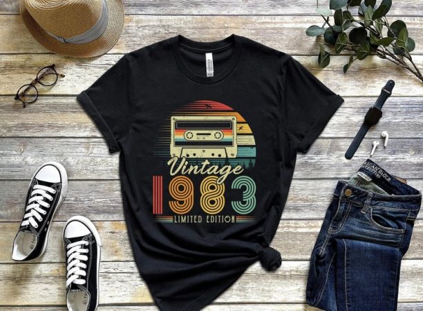 1983 Vintage Shirt, 1983 Birthday Shirt, 40th Birthday Gift