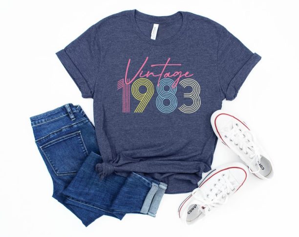 1983 Vintage Shirt, 1983 Birthday Shirt, 40th Birthday Gift