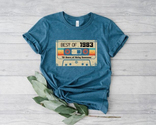 1983 Vintage Shirt, 1983 Birthday Shirt, 40th Birthday Gift