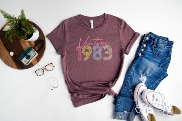 1983 Vintage Shirt, 1983 Birthday Shirt, 40th Birthday Gift