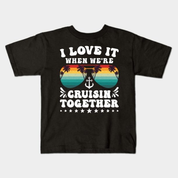 Cousin Cruise Trip Shirt Birthday Party Cruise Squad 2024 Kids T-Shirt