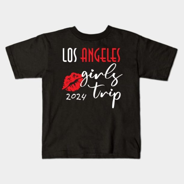 Los Angeles Girls Vacation trip 2024 Party Outfit Kids T-Shirt