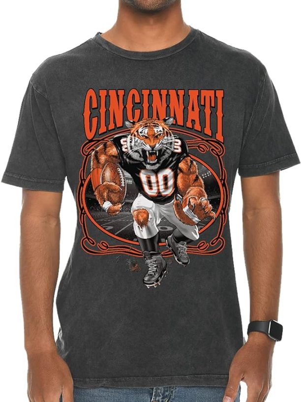 Wild Bobby Cincinnati Fan, CIN Fantasy Football Sports Men's T-Shirt