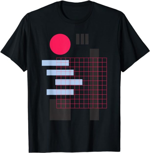 Minimalist abstract geometric graphic T-Shirt