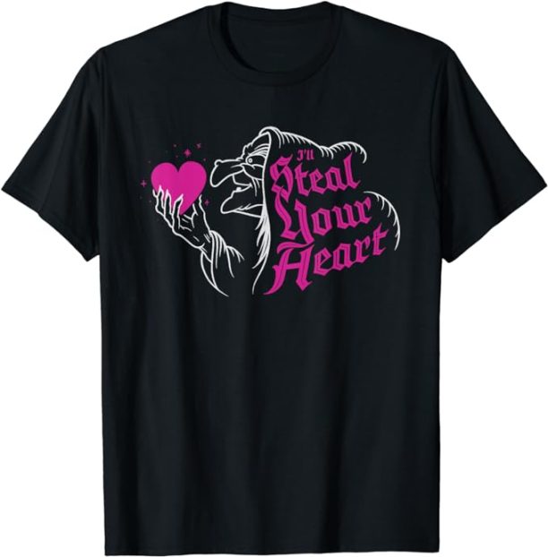 Disney Villains Evil Queen Steal Your Heart Valentine's Day T-Shirt