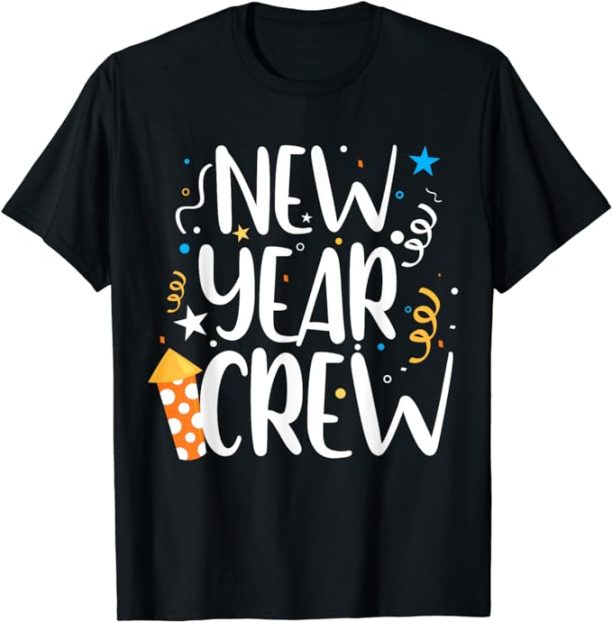 Family Matching New Years Crew New Year Celebration Party T-Shirt