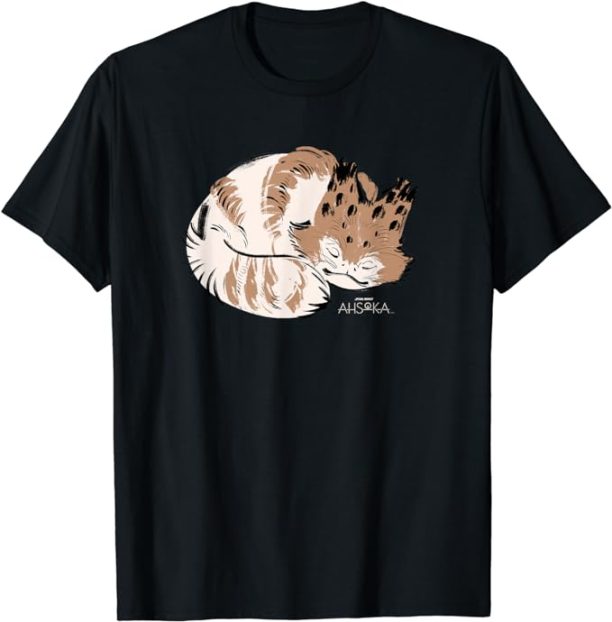 Star Wars Ahsoka Sabine Wren’s Sleeping Loth-Cat Sumi-e T-Shirt