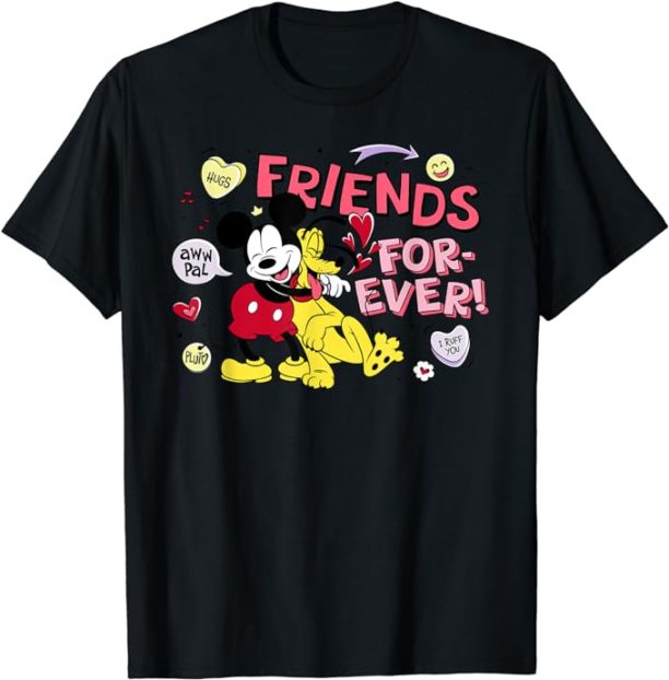 Disney Mickey + Pluto Friends Forever! T-Shirt