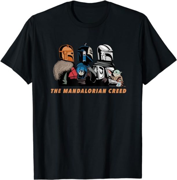 Star Wars The Mandalorian Season 3 Mandalorian Creed Grogu T-Shirt