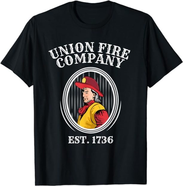 Union Fire Company Ben Franklin Philadelphia Firefighter T-Shirt