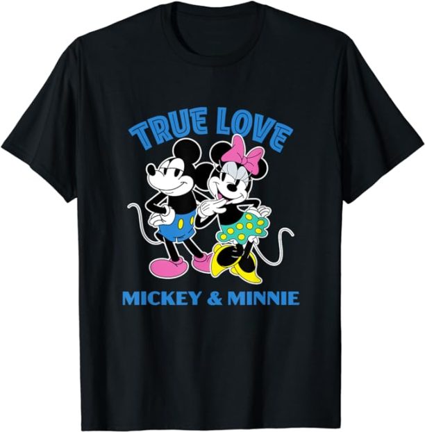 Disney Mickey & Minnie Mouse True Love Valentine’s Day T-Shirt