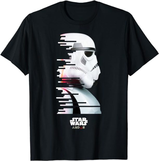 Star Wars: Andor Stormtrooper Pixel Cut Side Profile T-Shirt