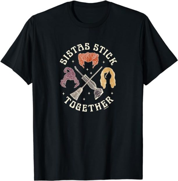 Hocus Pocus Sistas Stick Together T-Shirt