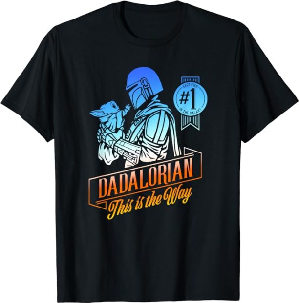 Star Wars: The Mandalorian Father's Day #1 In The Galaxy T-Shirt