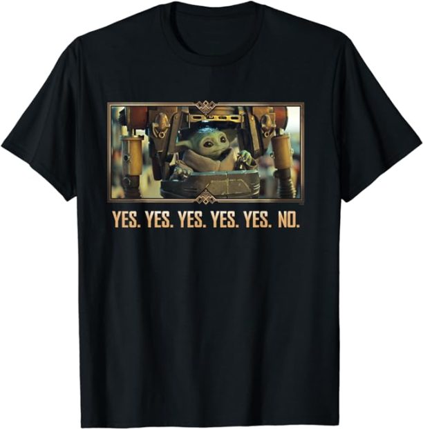 Star Wars The Mandalorian Season 3 Grogu in IG-12 Yes Yes No T-Shirt