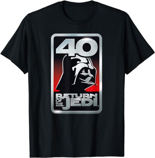 Star Wars Return of the Jedi 40th Anniversary Vader Logo T-Shirt