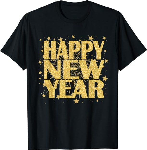 Happy New Year 2024 New Years Eve Party Countdown Fireworks T-Shirt