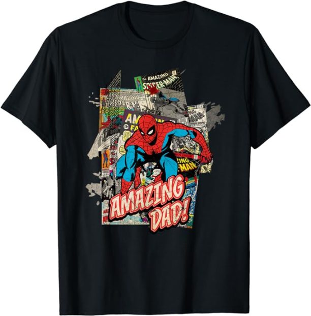 Marvel Spider-Man Amazing Dad Father's Day T-Shirt