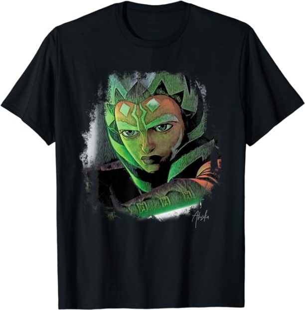 Star Wars Ahsoka Tano Tales of the Jedi Lightsaber Glow T-Shirt