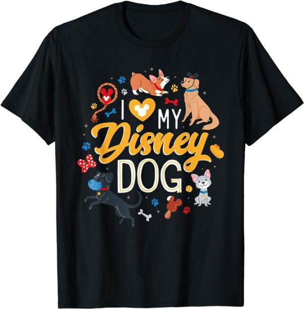 Disney Puppies I Love My Disney Dog T-Shirt