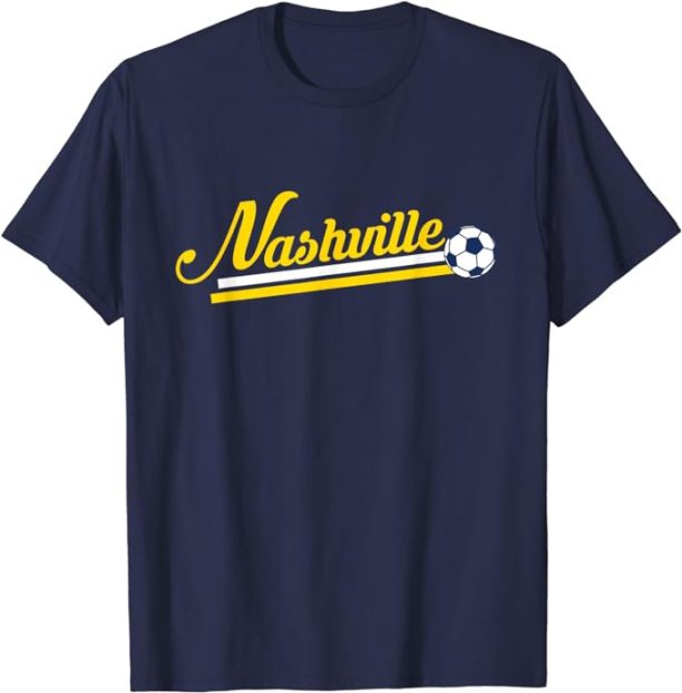 Vintage Nashville Soccer Shirt with Soccer Ball