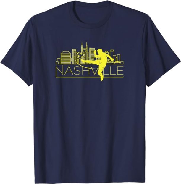 Nashville Soccer City Skyline T-Shirt