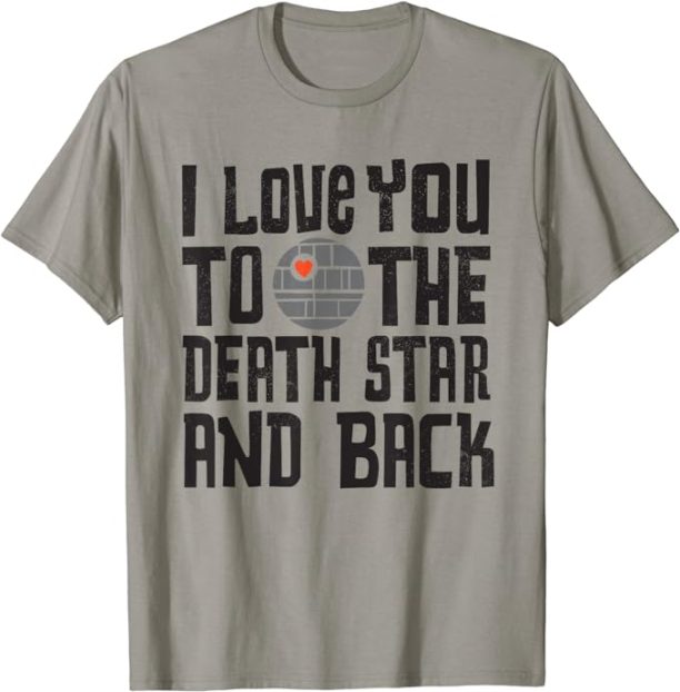 Star Wars Valentine's Day I Love You to the Death Star T-Shirt