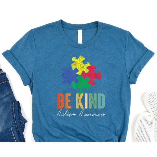 Be Kind Autism Awareness ASL Mom Teacher, Autism Mom Shirt, Autism Shirt, Autism Awareness Tee