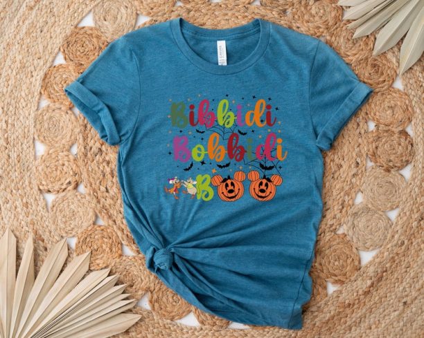 Bibbidi Bobbidi Boo Shirt, Disney Halloween Shirt, Disney Mickey Pumpkin Head Halloween Shirt, Disney Family Trip Vacation Shirt, Disneyland