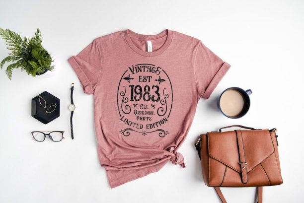 Birthday Vintage 1983 Shirt, 40th Birthday Shirt, Birthday Gift, Birthday Vintage, Vintage 1983 Shirt