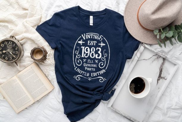 Birthday Vintage 1983 Shirt, 40th Birthday Shirt, Birthday Gift, Birthday Vintage, Vintage 1983 Shirt