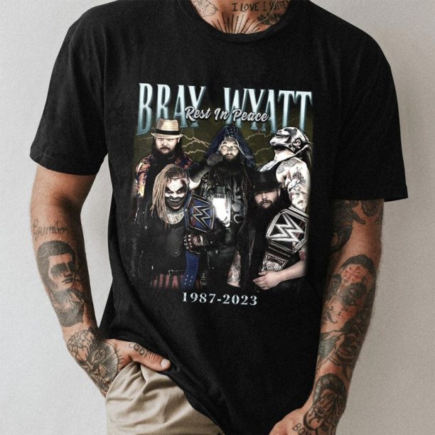 R.I.P Bray Wyatt Vintage T-Shirt, The Fiend Comfort Colors Shirt, Legends Never Die Tee Shirt, Bray Wyatt 1987 2023 Shirt, Trending Shirt