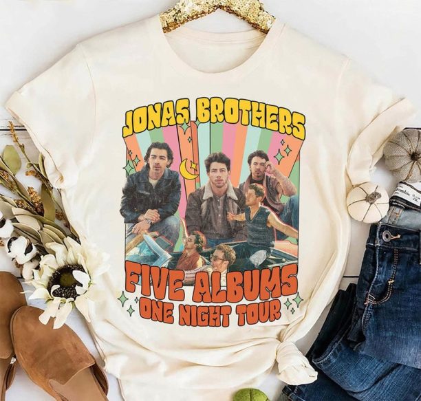 Comfort Colors Jonas Brothers Groovy Shirt, Jonas Brother Merch, Joe Jonas Homage Shirt