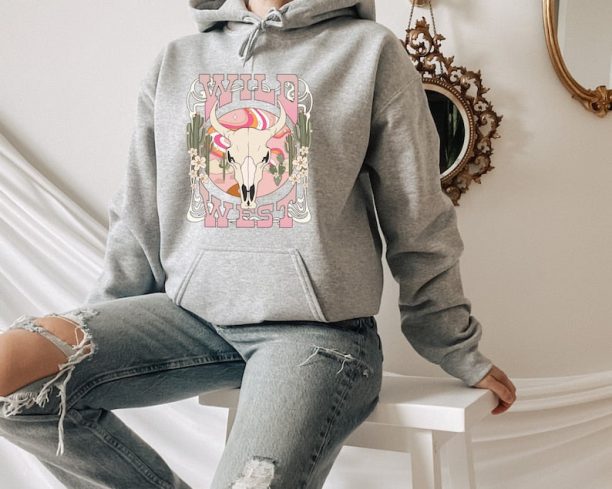 Country Concert Hoodies, Wild West, Cute Country Hoodie, Cowgirl Shirt, Western Vibes Tee