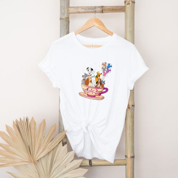 Disney Dogs Shirt, Disney Inspired, Stitch Shirt, Disney 101 Dalmatians Dogs, Tramp and Lady Shirt