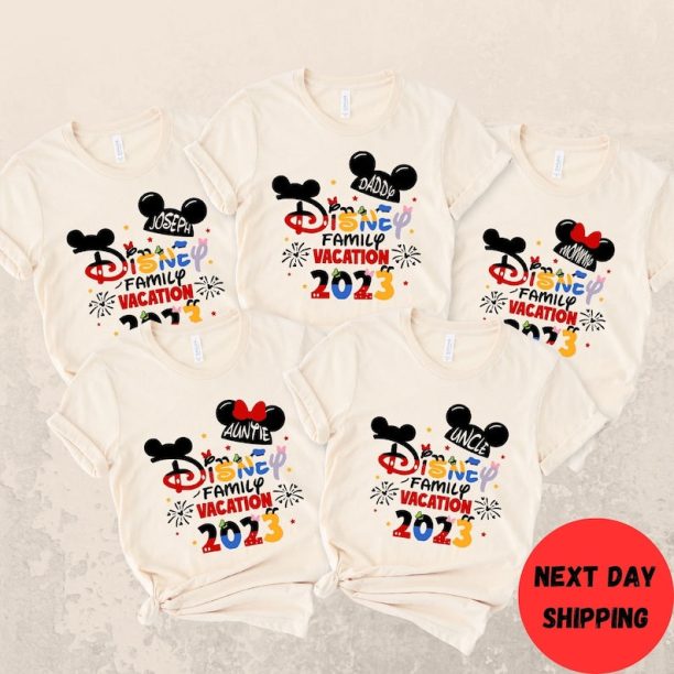 Disney Family Shirt 2023, Disneyland shirt family personalized, Custom Disney shirt