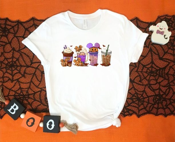 Disney Halloween Drink Shirt, Pumpkin Mickey Ears Shirt, Disney Thanksgiving, Pumpkin Spice Shirt, Disney Trip Shirt