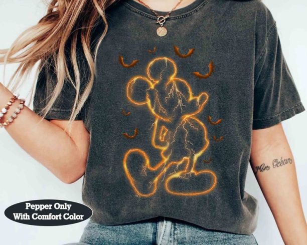 Disney Halloween Mickey Mouse Classic Pose Shirt, Mickey's Not So Scary Party Tee