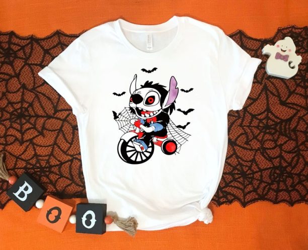 Disney Halloween Shirt, Disney Characters Shirt, Halloween Stitch Shirt, Halloween Family Shirt, Halloween Party Outfit, Funny Halloween Tee