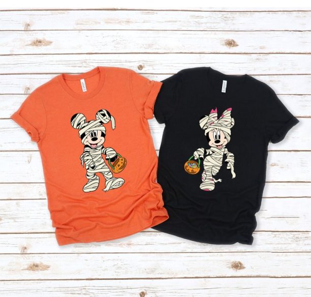 Disney Halloween Shirt, Mummy Mickey And Minnie Shirt, Disney Halloween Matching Trip Shirt, Disneyland Shirt