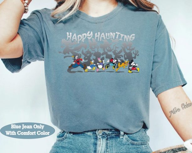 Disney Mickey And Friends Happy Haunting Halloween Shirt, Mickey's Not So Scary Party Tee