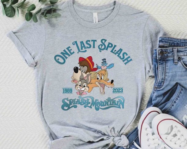 Disney One Last Splash Mountain 1989 Brer Rabbit Bear Fox Retro Shirt, WDW Magic Kingdom Unisex T-shirt