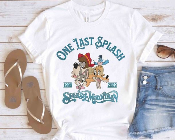 Disney One Last Splash Mountain 1989 Brer Rabbit Bear Fox Retro Shirt, WDW Magic Kingdom Unisex T-shirt